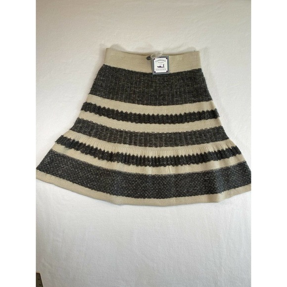 Cambridge Dry Goods Dresses & Skirts - Cambridge Dry Goods Skirt Womens Medium Wool Mohair Blend Beige and Gray